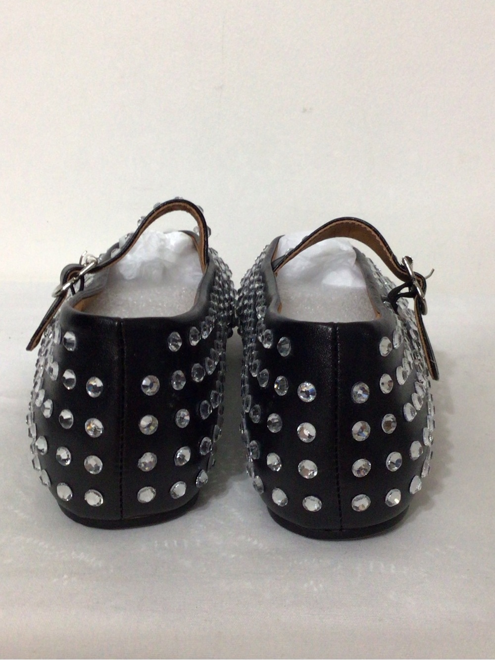Rhinestone Black Mary Jane Flats - Picture 5 of 9